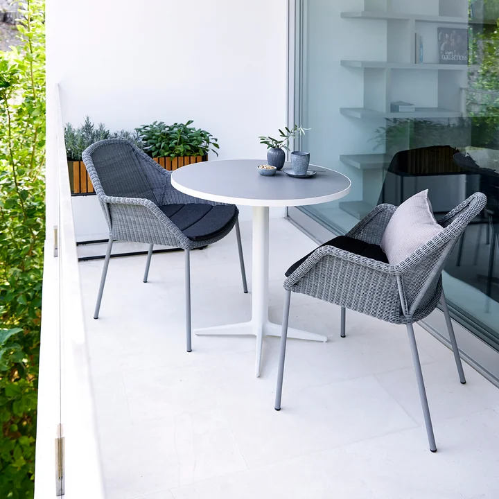 Breeze Fauteuil empilable (5464) de Cane-line en gris clair