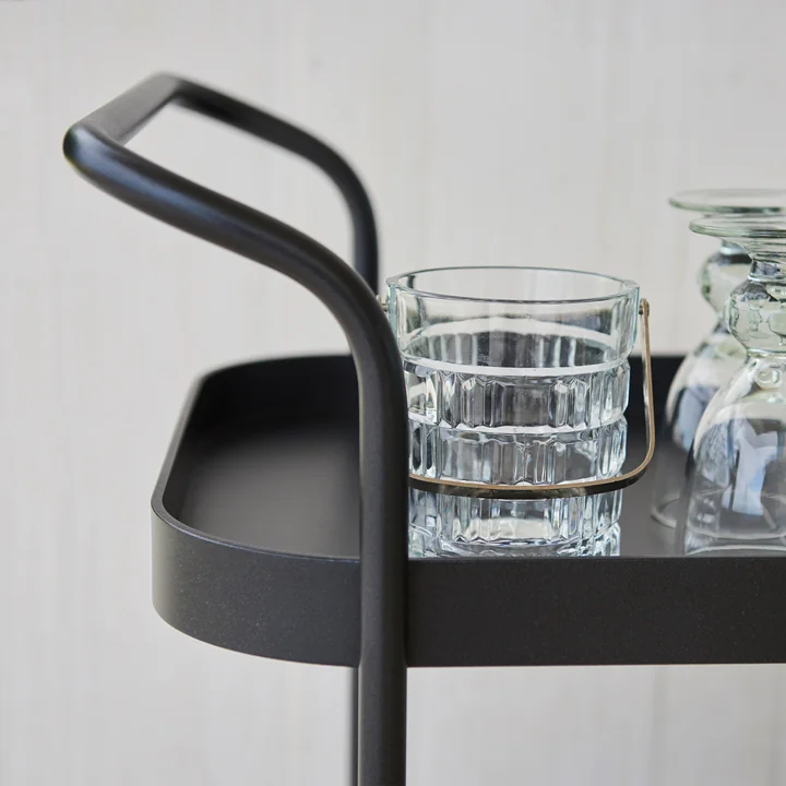 Roll Bar Trolley de Cane-line en teck / gris lave