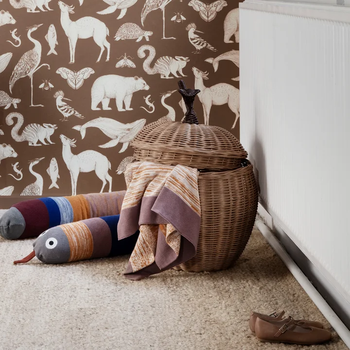 Panier à pommes tressé, Ø 36,5 x H 52 cm à partir du fermenteur Living as buanderie basket