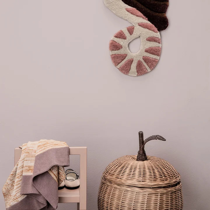 Panier de rangement tressé pour pommes, Ø 36,5 x H 52 cm à partir de la fermette Vivre dans la chambre des enfants