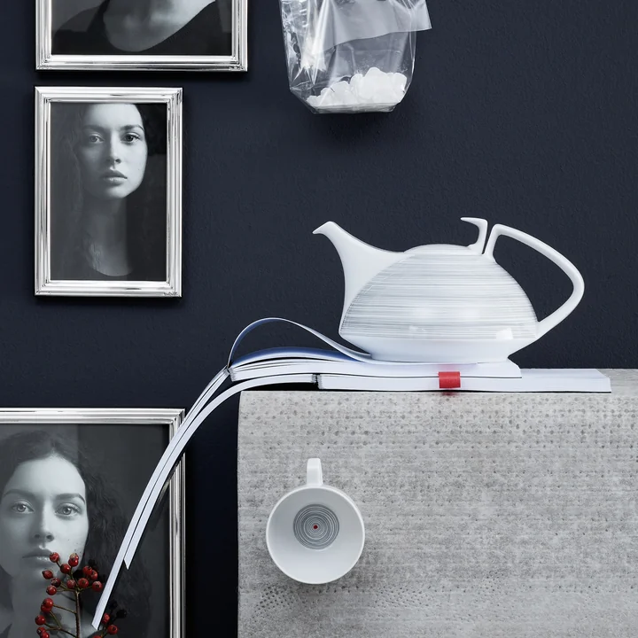 Théière TAC petite de Rosenthal à rayures 2. 0