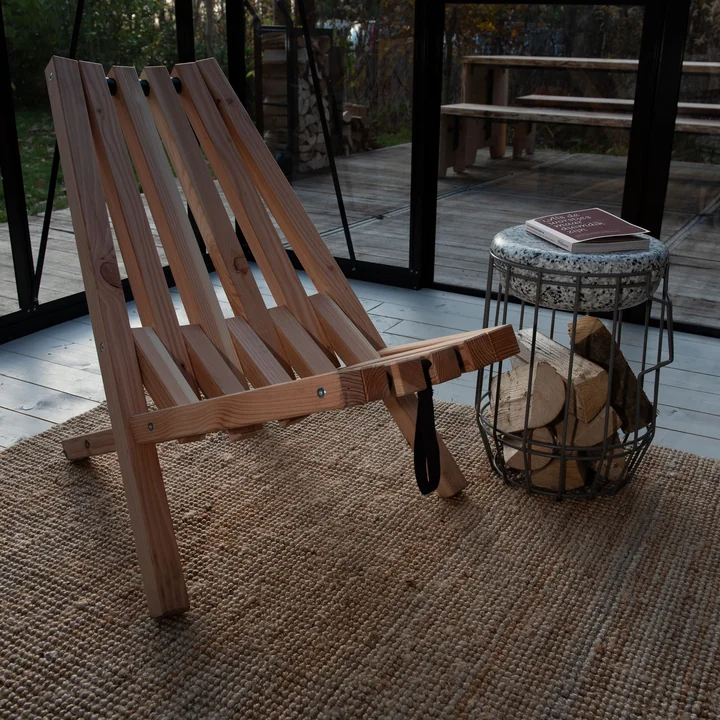 Fieldchair avec table d'appoint Carrier de Weltevree