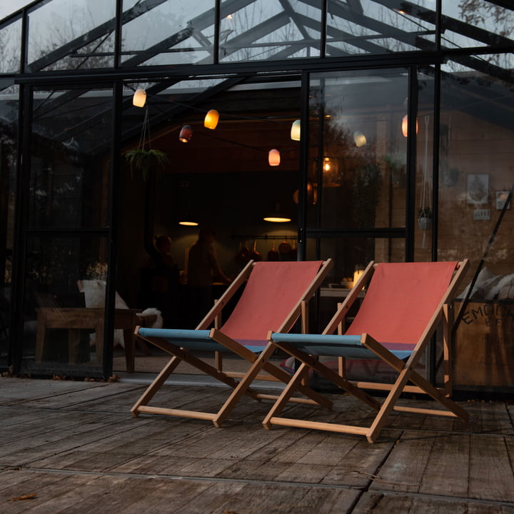 Chaise de plage de Weltevree à plusieurs sur la terrasse 