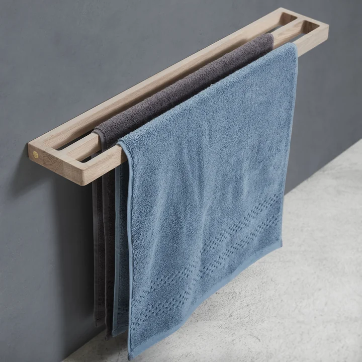 Porte-serviettes double de Andersen Furniture en bois de chêne