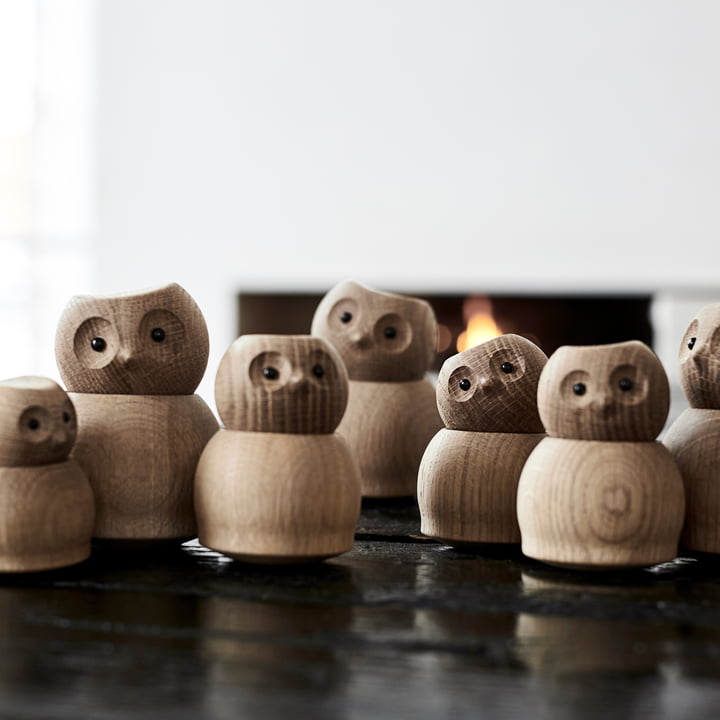 Figurine en bois de chouette par Andersen Furniture