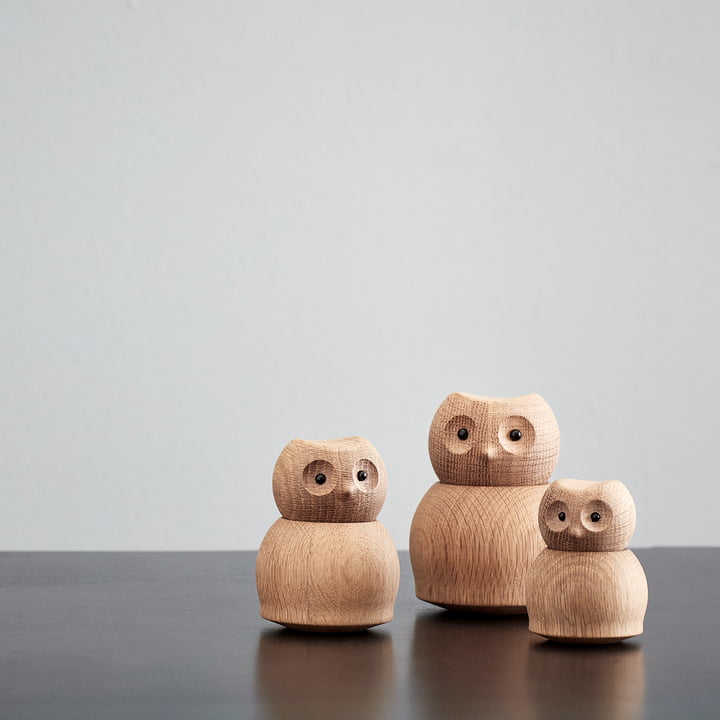 Figurine en bois de chouette par Andersen Furniture