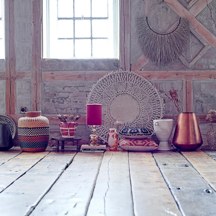 Panier en jonc de mer multicolore Ø 35 x H 44 cm de Bloomingville