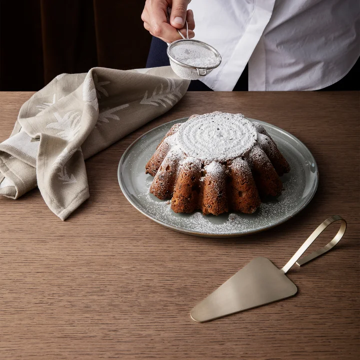 Tranche de gâteau de Fein, laiton de fermentation Living