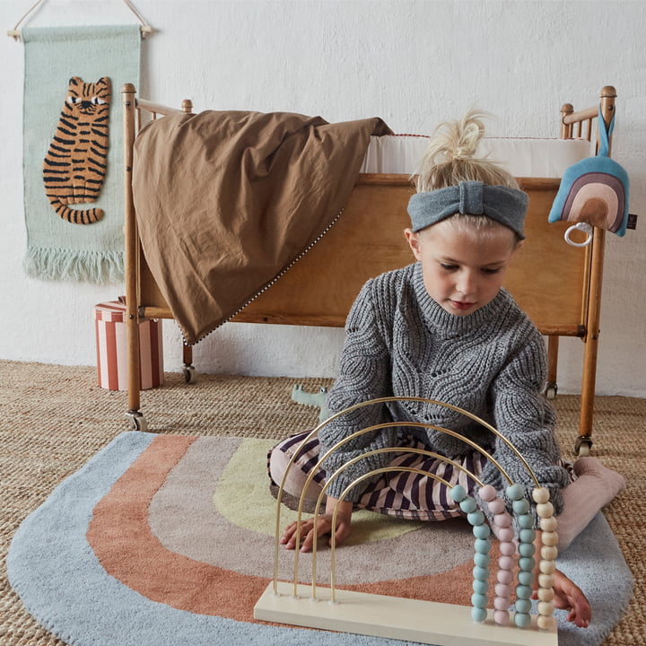 Tapisserie pour enfants avec motif animalier et tapis pour enfants Rainbow by OYOY