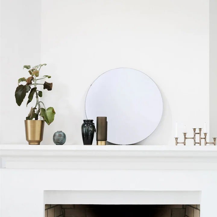 Walls Miroir Ø 50 cm de House Doctor en clair