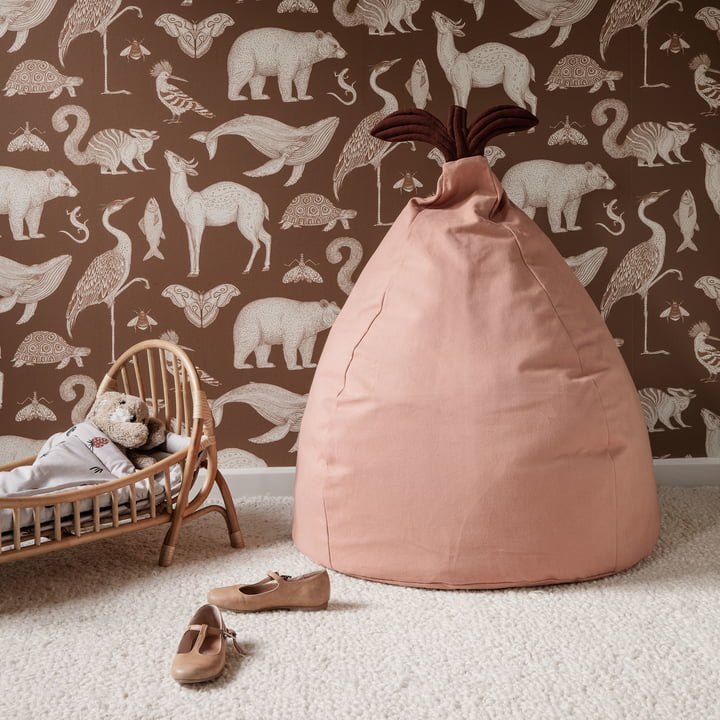 Poire Beanbag de ferm Vivre dans une rose poussiéreuse