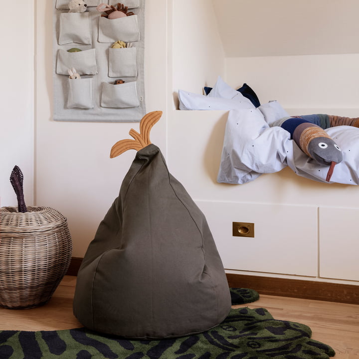 Poire Beanbag de ferm Vivre en brun