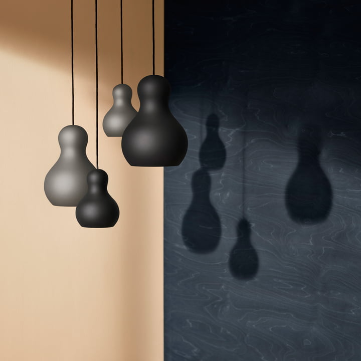 Lampe suspendue en calebasse P1 et P2 Meteor de Fritz Hansen