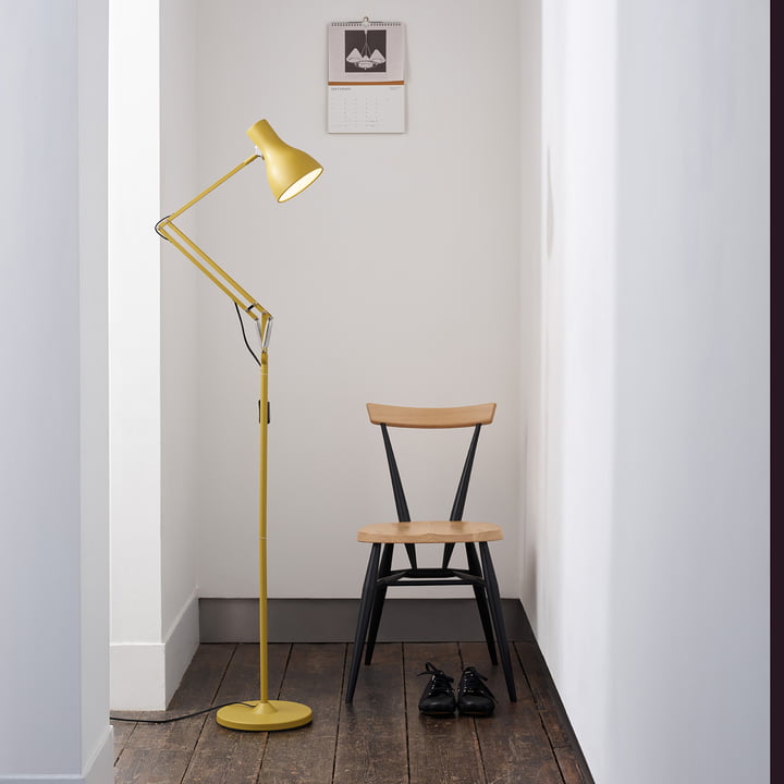 Type 75 Lampadaire, Yellow Ochre de Anglepoise