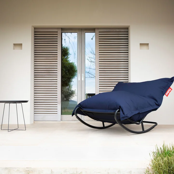 Rock 'n' Roll Lounge Chair avec le pouf original de Fatboy
