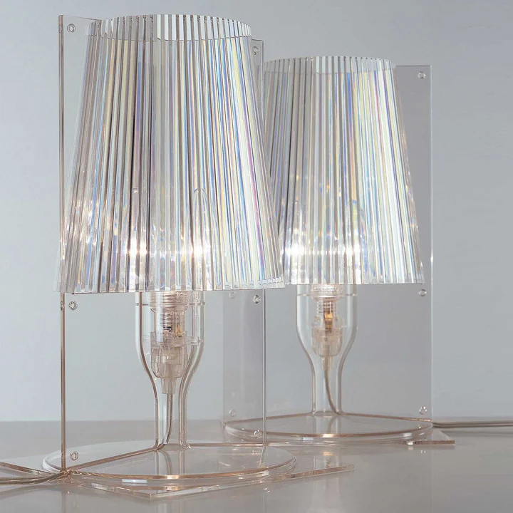Take lampe de table, transparent de Kartell