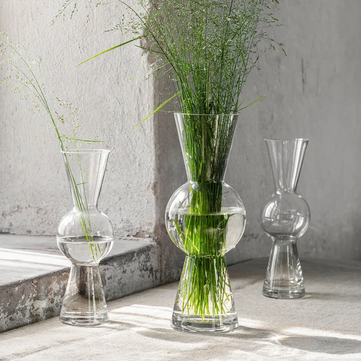 Bon Bon Vase petit et grand de Design House Stockholm en clair