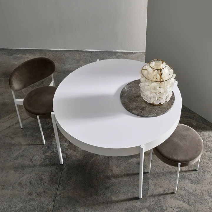 Fun 2TM lampe de table Ø 27 cm de Verpan en blanc / laiton