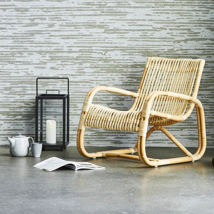 Curve Chaise longue d'intérieur, nature de Cane-line