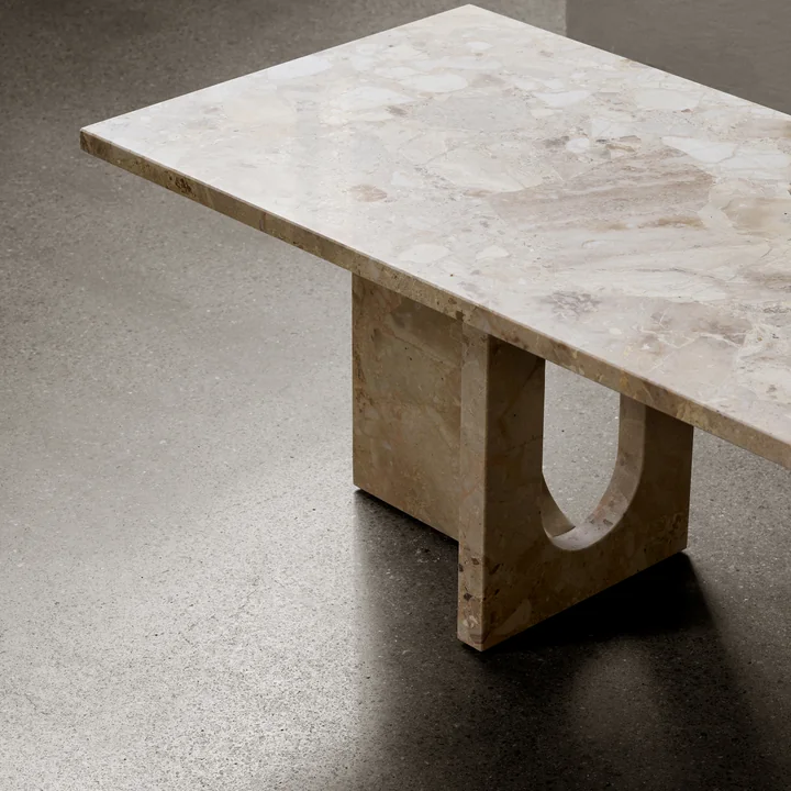 Androgyne Lounge Table, 120 x 45 cm, sable de Audo
