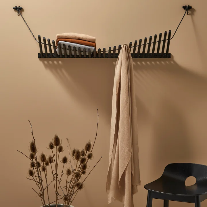 Armoire murale Knaegt Woud en noir