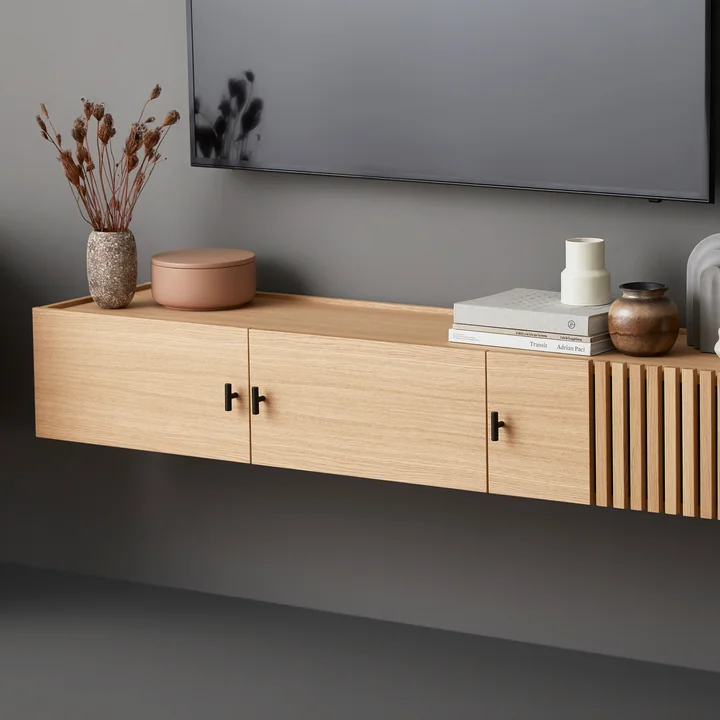 Array Sideboard 150 cm de Woud en chêne (montage mural)