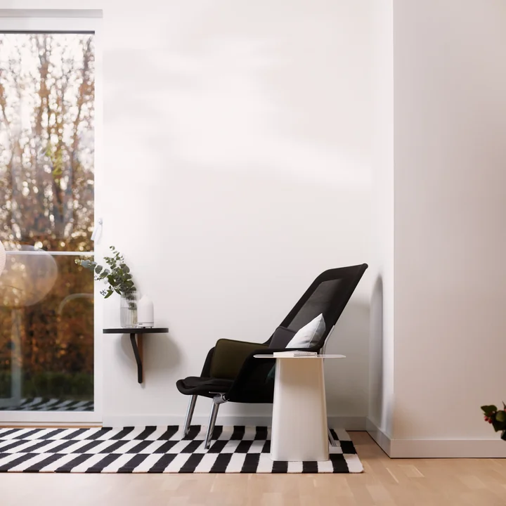 Vitra - Slow Chair & Ottoman, noir