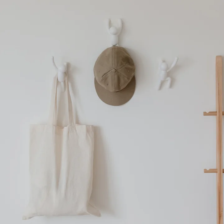 Buddy Ensemble de 3 crochets muraux de Umbra en blanc