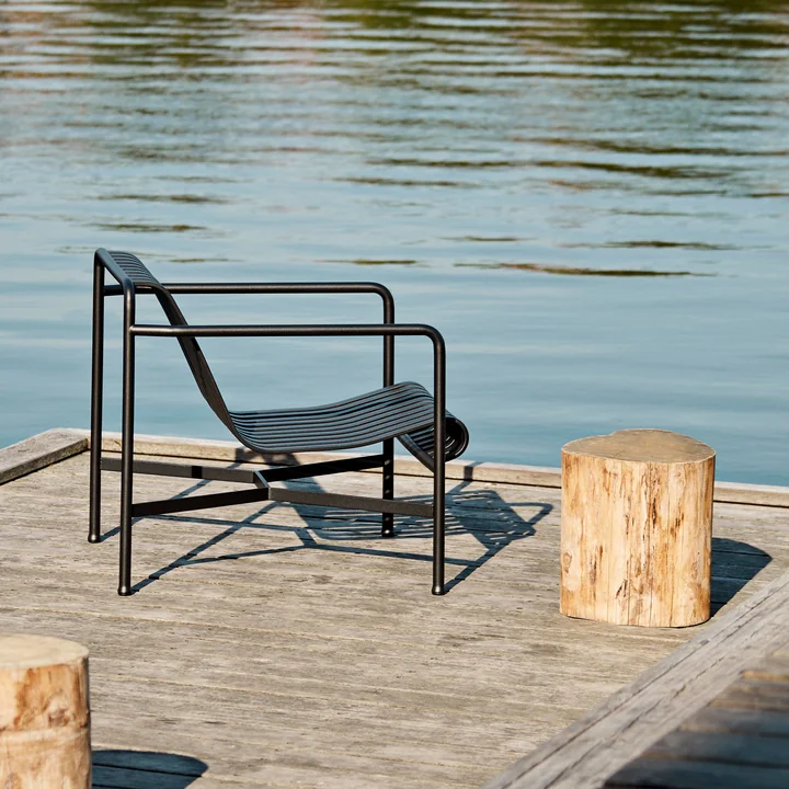 Palissade Lounge Chair Low de HAY en anthracite