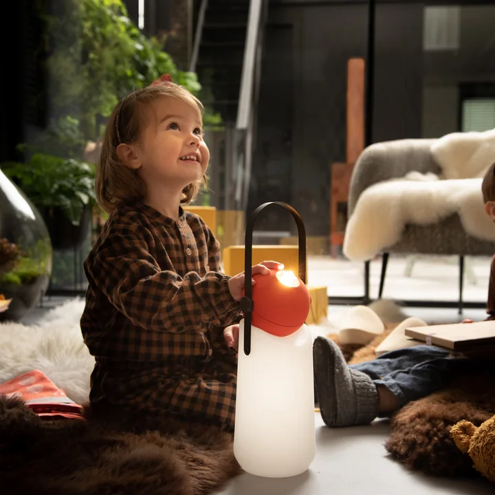 Guidelight Lampe d'extérieur à LED rechargeable de Weltevree en rouge