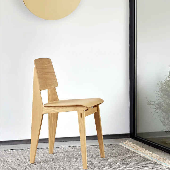 Chaise Tout Bois Chaire de Vitra en chêne naturel