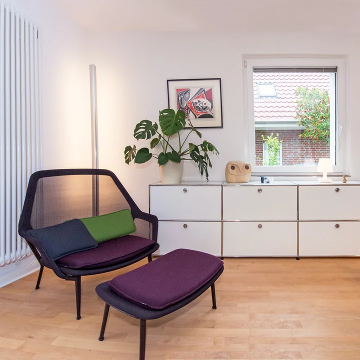 Vitra - Chaise lente & Ottoman