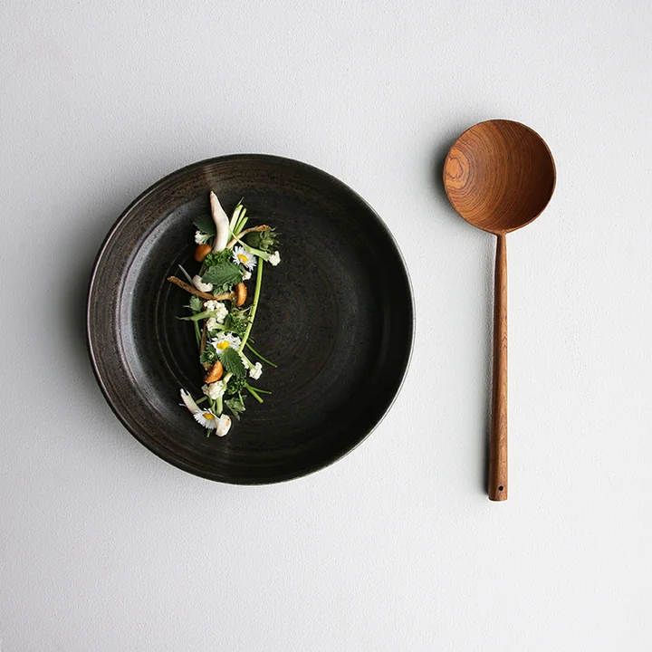 Kyoto Assiette profonde Ø 21,5 cm de HKliving en noir