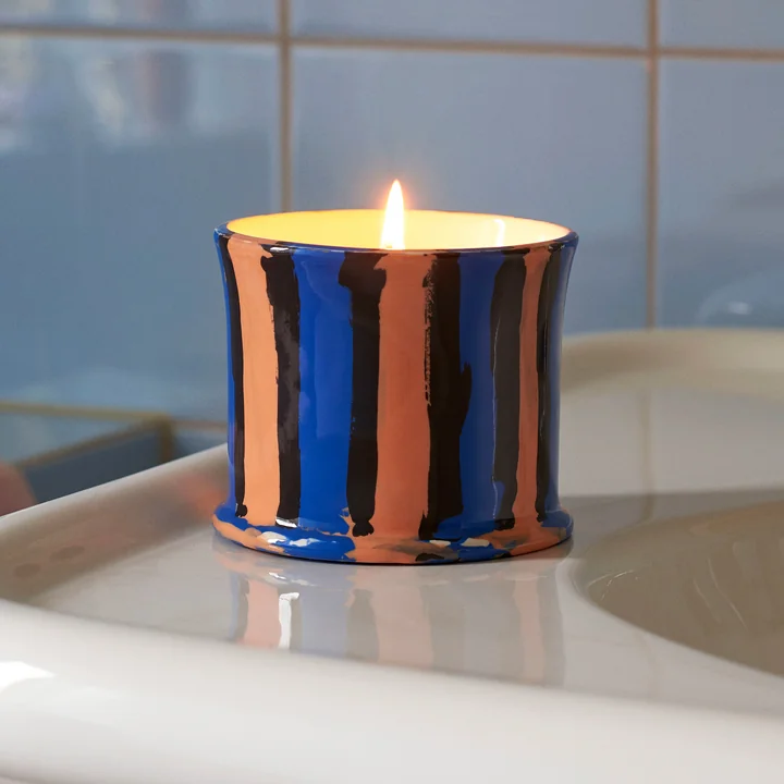 Stripe parfumée Stripe, Ø 10 x H 8,5 cm, feuille de menthe de HAY .