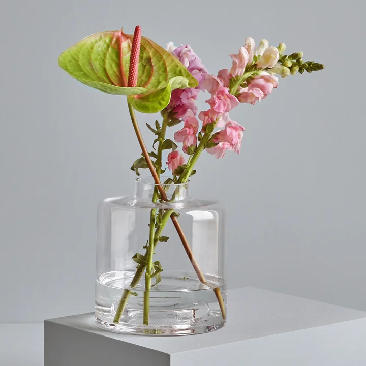 Stackable Vase de Collection avec des fleurs