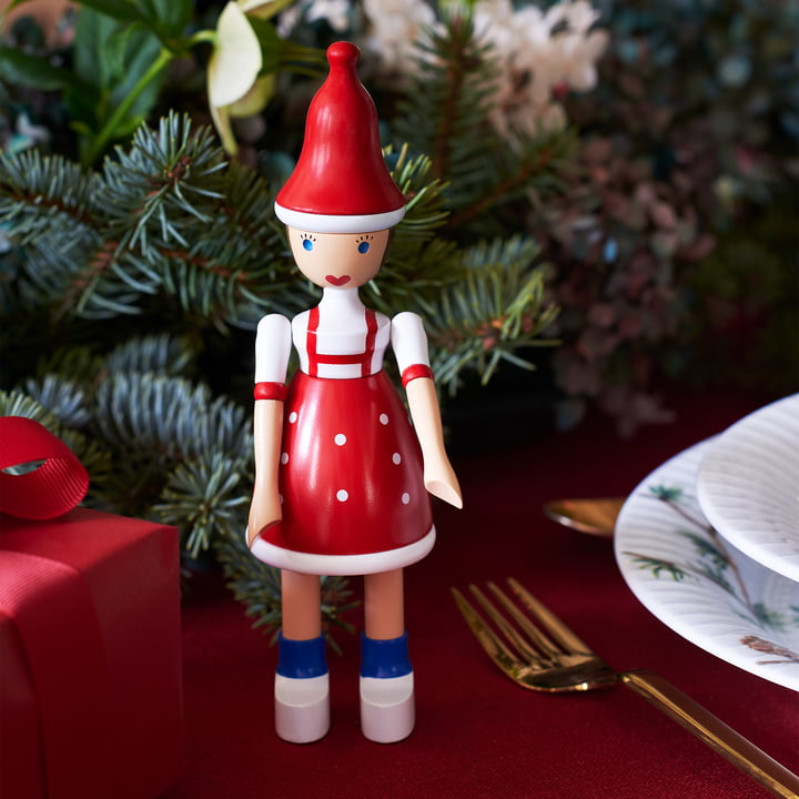 Lise, la fille de Noël de Kay Bojesen , sur la table de Noël