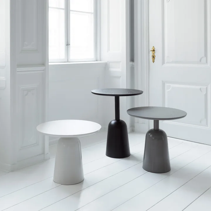 La table basse Turn de Normann Copenhagen dans ses différentes couleurs