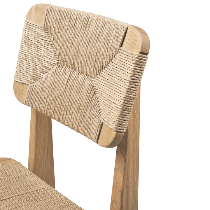 Le C-Chair Dining Chair Paper Cord Président par Gubi