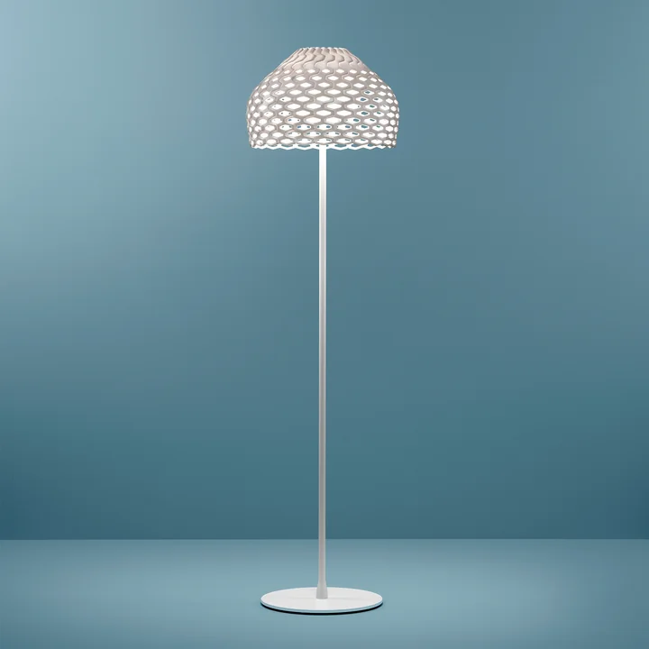 Le lampadaire Tatou de Flos en blanc