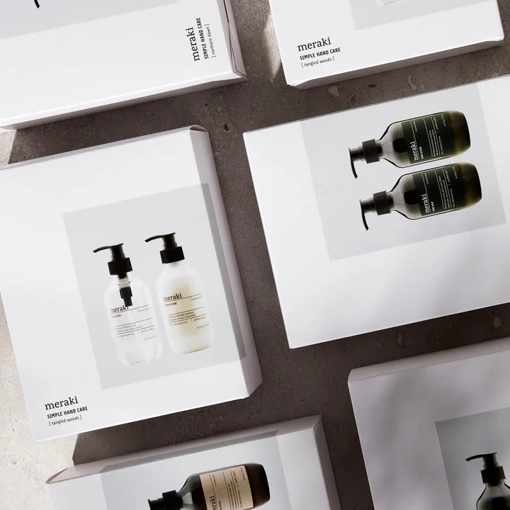 Le coffret cadeau de Meraki est parfait pour les mains abîmées par l'hiver.