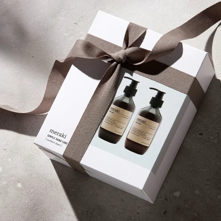 Le coffret cadeau de Meraki dans son emballage élégant