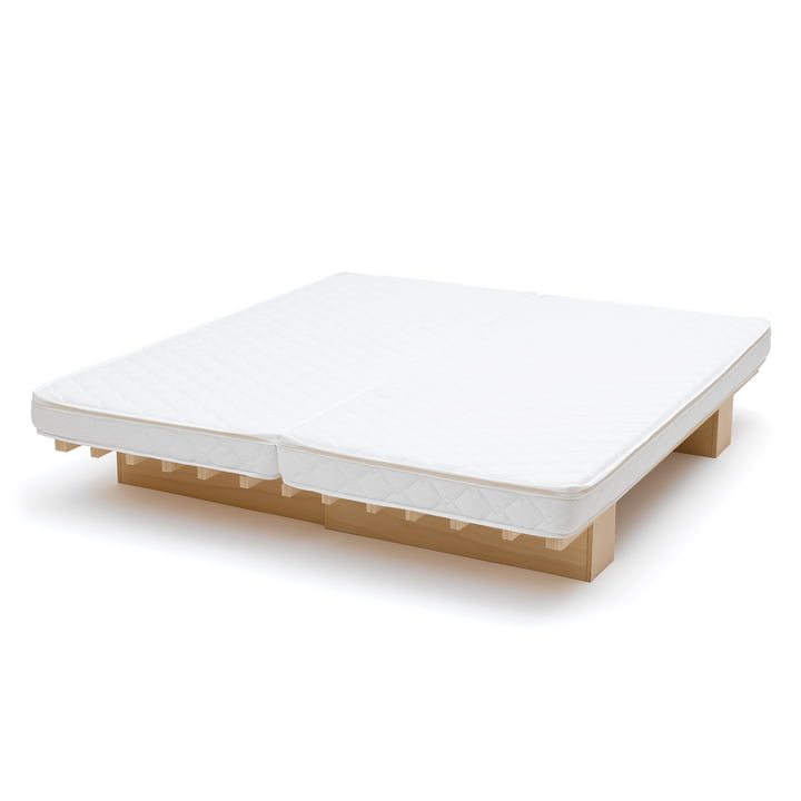 Ergo Falt Matelas pliant 90 (180) x 200 cm de Tojo matelassé en blanc