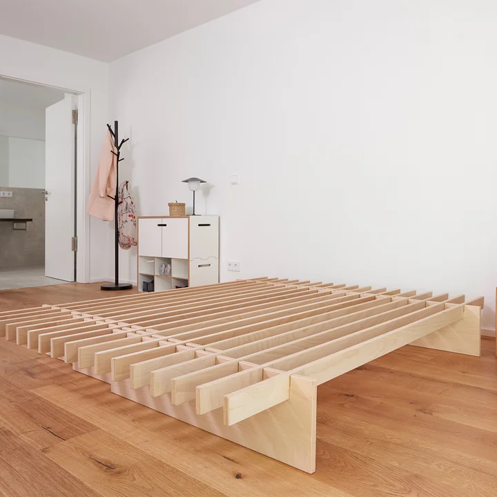 Parallel Lit de Tojo en hêtre naturel