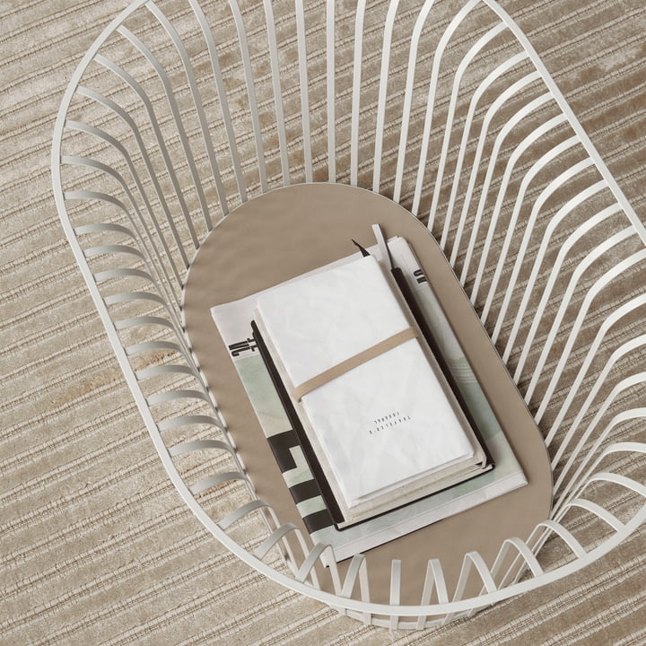 Panier de rangement avec fond rembourré