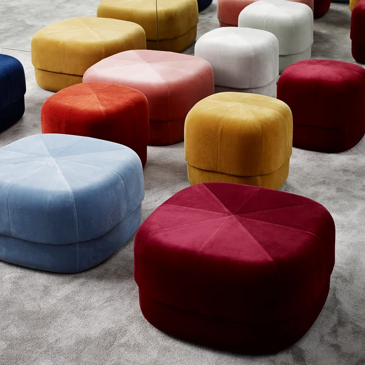 Version moderne du pouf traditionnel : Circus Pouf de Normann Copenhagen