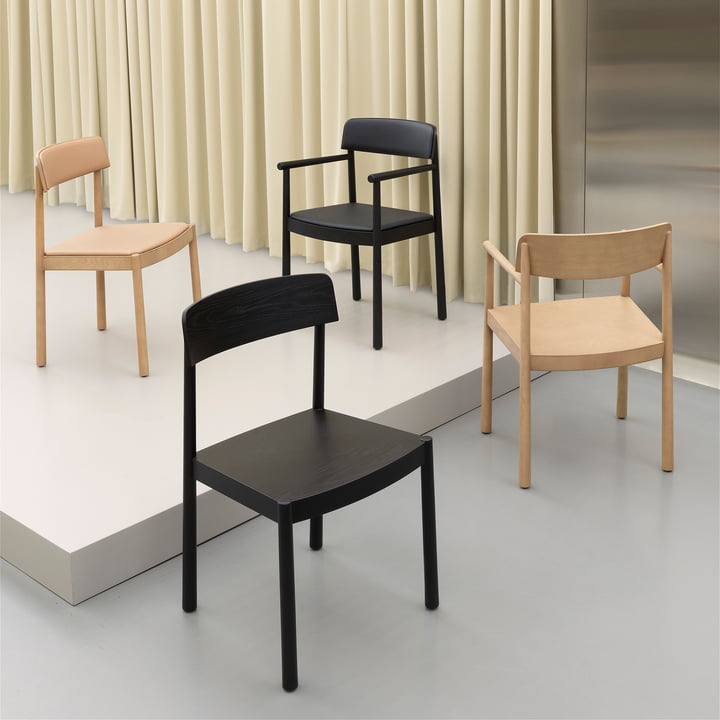 Les chaises Timb de Normann Copenhagen dans différentes finitions de laque