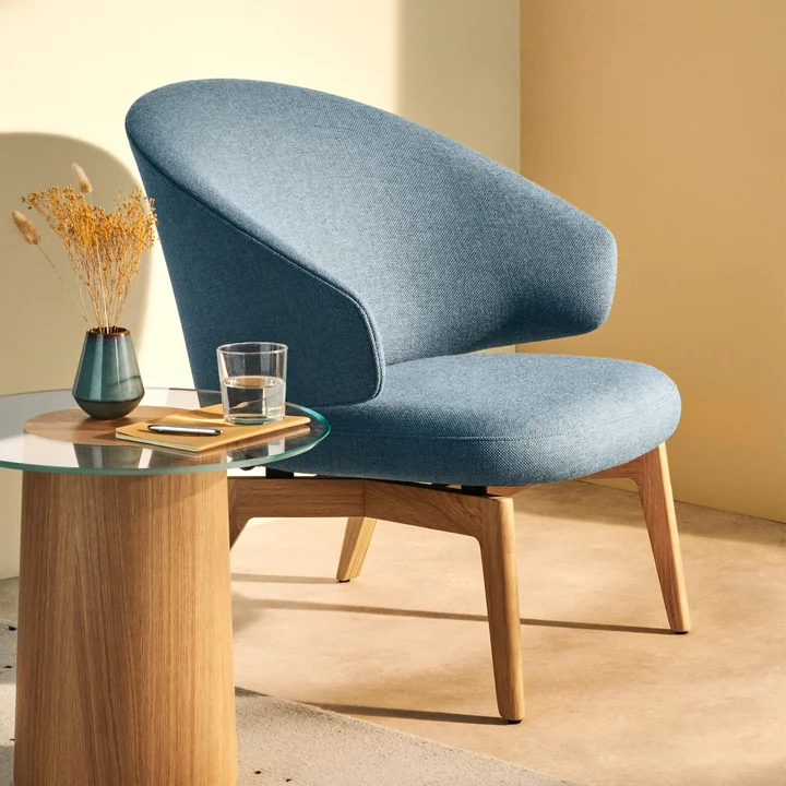 Let Chaise longue cadre en bois de Fritz Hansen