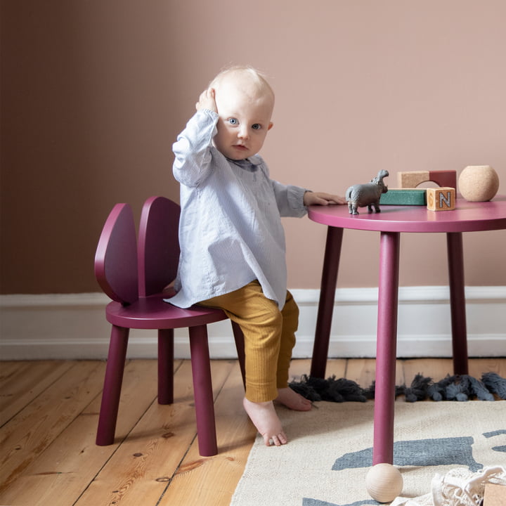 Mouse Chaise pour enfant et Mouse table pour enfants de Nofred