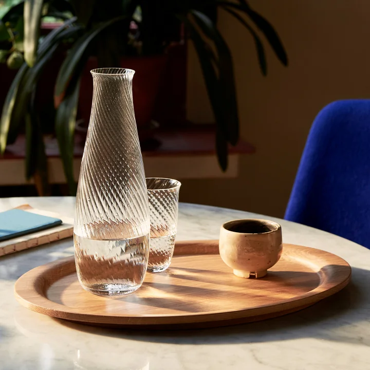 Le site Collect carafe sur le Collect plateau de & Tradition