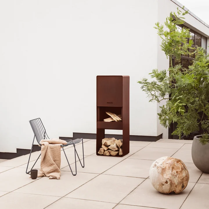 Cheminée de style pour la terrasse